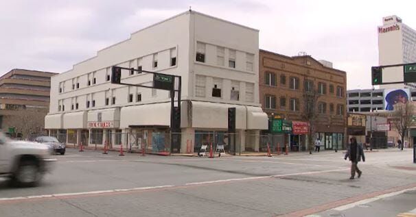 Building Demolition to Close Roads in Downtown Reno