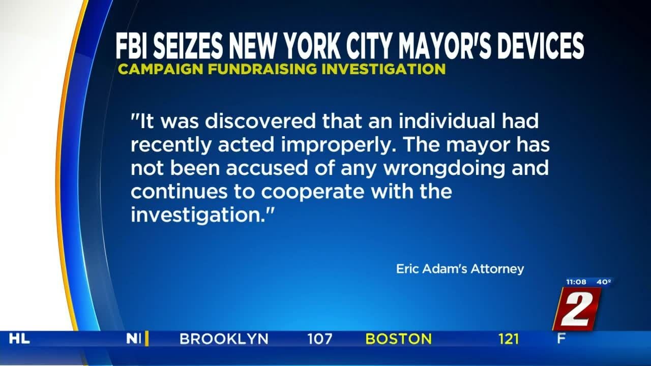 FBI Investigating New York City Mayor Eric Adams | News | 2news.com