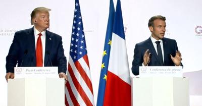 Presidents Trump, Macron Hold Joint Press Conference in France