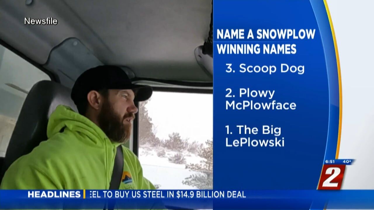 Snowplow Naming Contest Winners | News | 2news.com