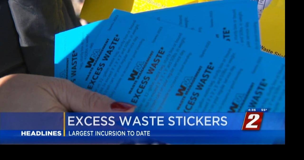 2023 Excess Waste Stickers From Waste Management Arriving Soon News