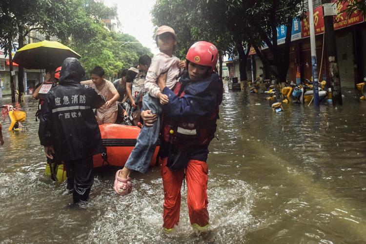China Extreme Weather Asia Storms