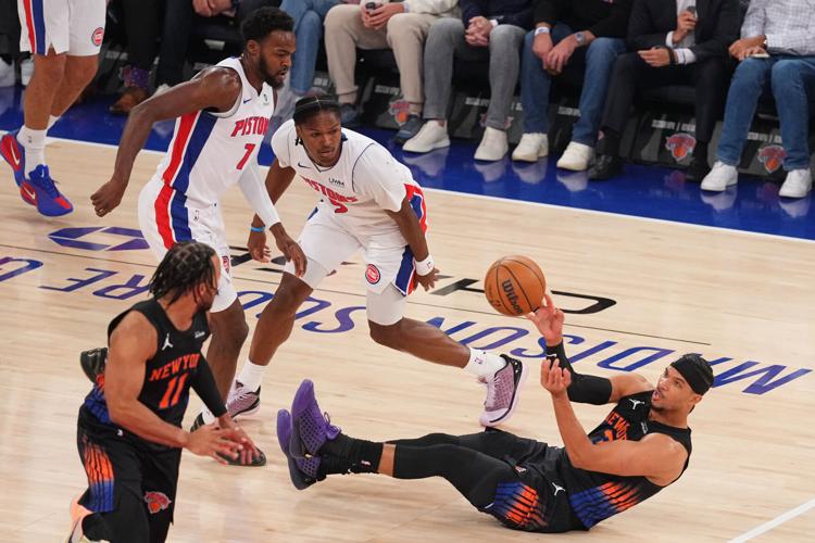 Pistons Knicks Basketball