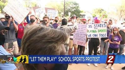 "Let Them Play" Protesters Ask WCSD To Resume School Sports