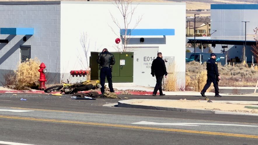 Motorcycle Crash at Webb Circle