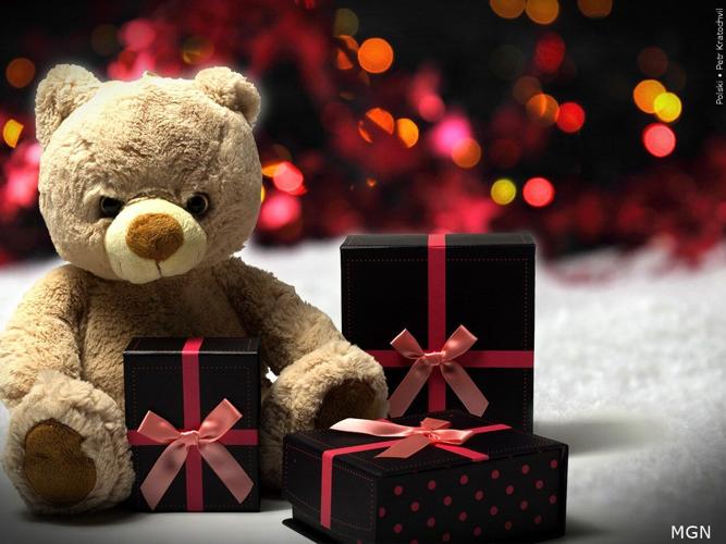 Bear with gifts