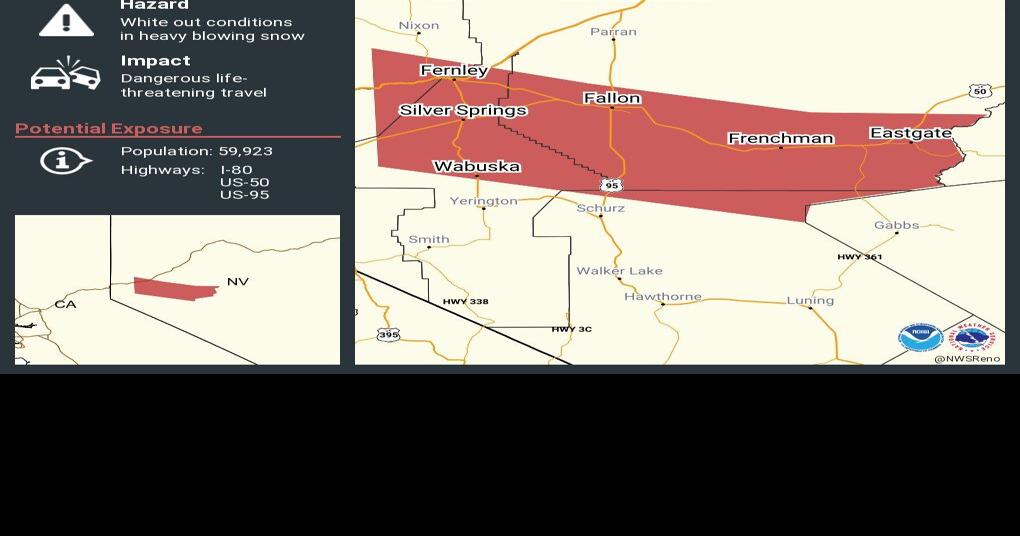 Reno National Weather Service Issues Snow Squall Warning News
