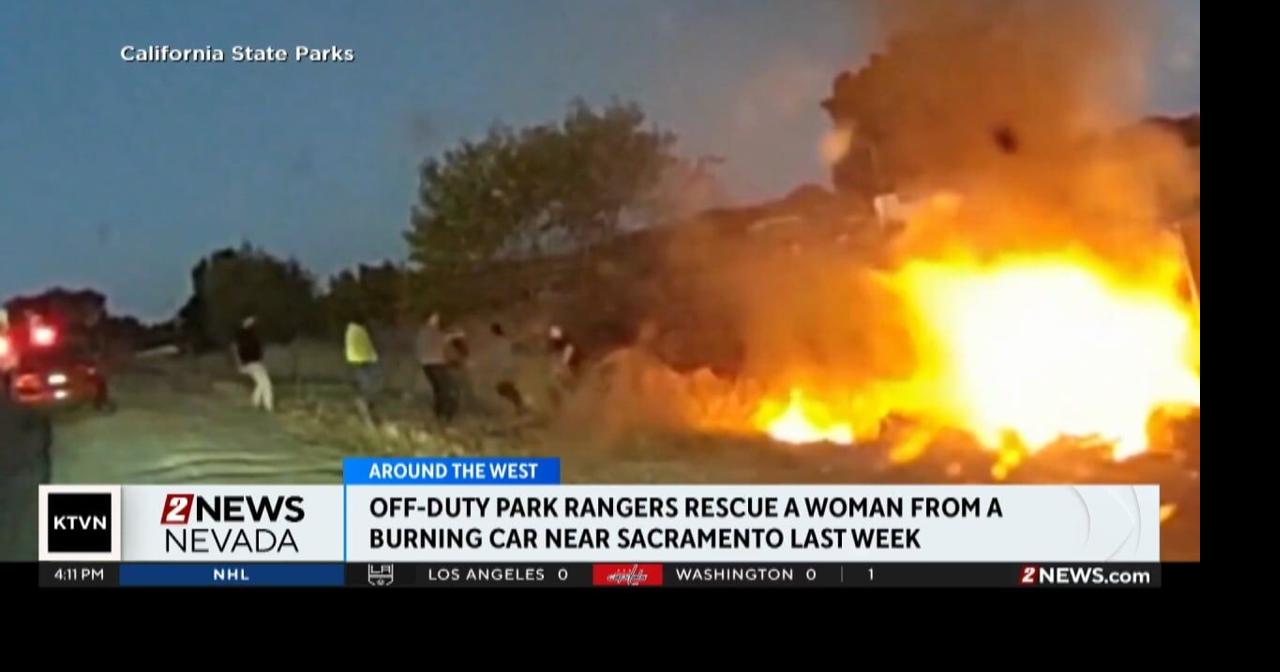 Park rangers rescue driver