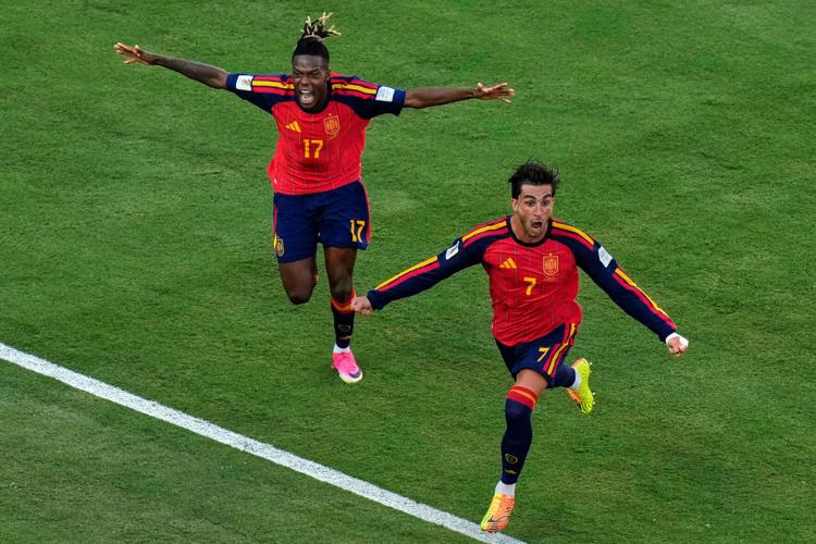 APTOPIX Argentina Spain WCup Soccer