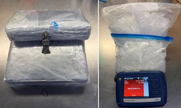 Suspected meth found
