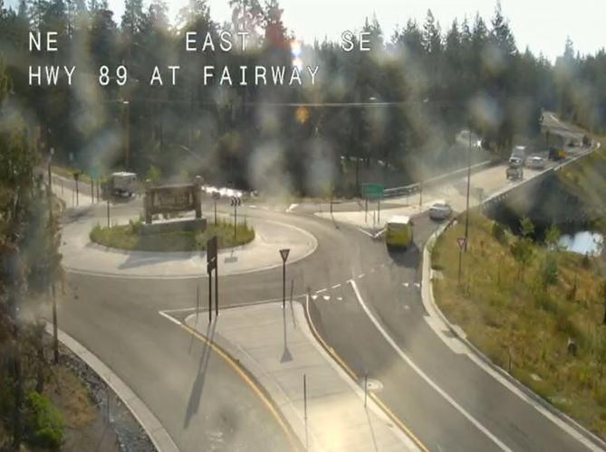 Crash detour on Fairview in Tahoe City