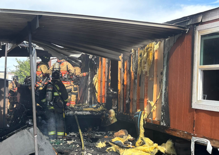 Mobile home fire 1