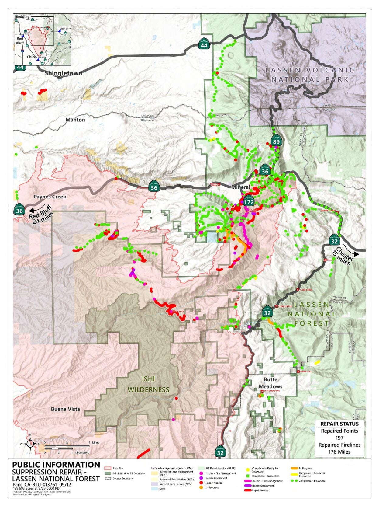 Park Fire, September 2024