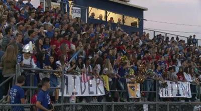 Patriotic Themed Football Game at Reed High