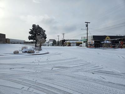 Snowy roads in Reno-Sparks Sunday morning