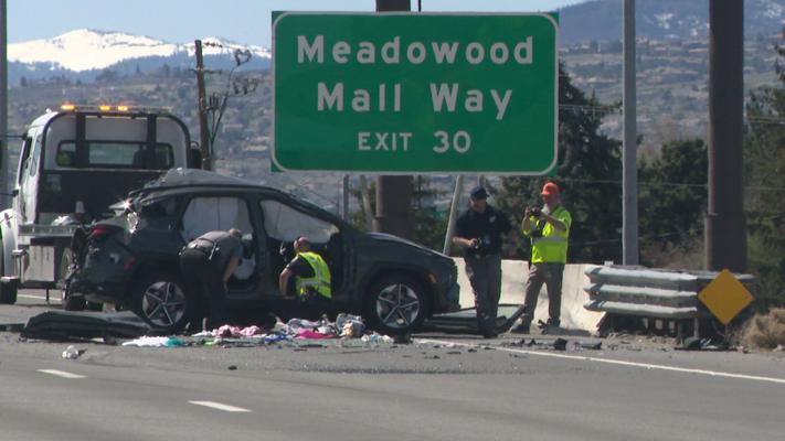 Update: State Police investigating fatal crash on I-580 and Moana Lane ...