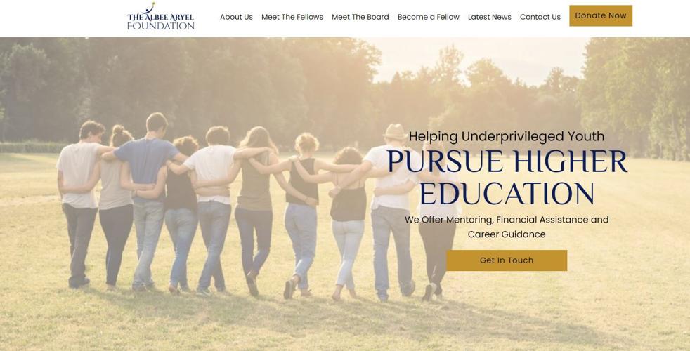 Albee Aryel Foundation web page