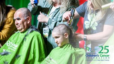 Shave for the Brave 2024 with NNCCF logo