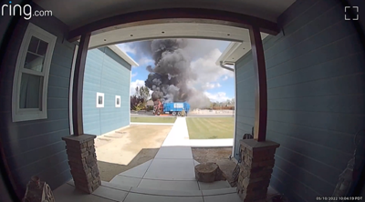 Garbage Truck catches fire in Fallon