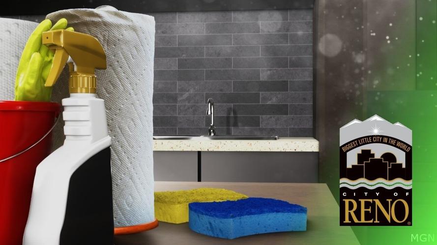 Spring Cleaning with City of Reno logo