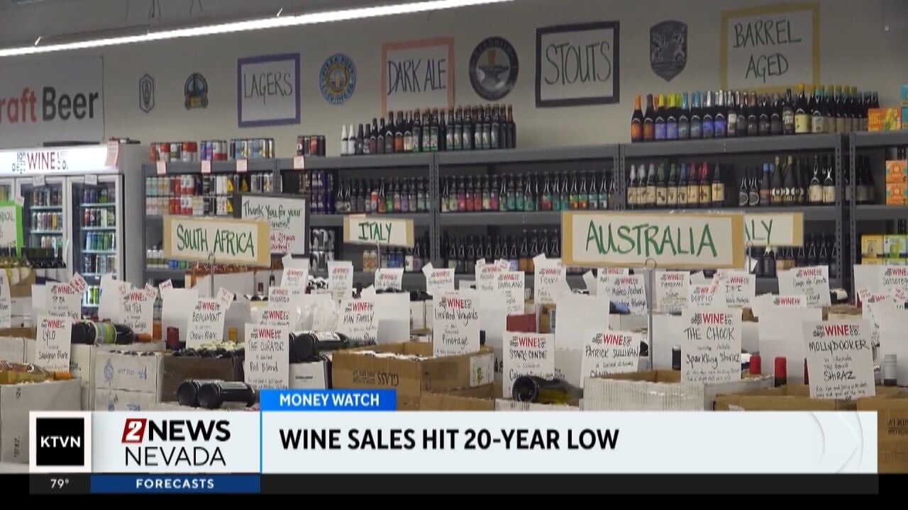 U.S. wine sales have fallen to their lowest level in two decades