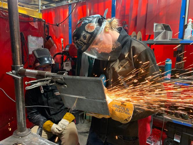 Female Welder