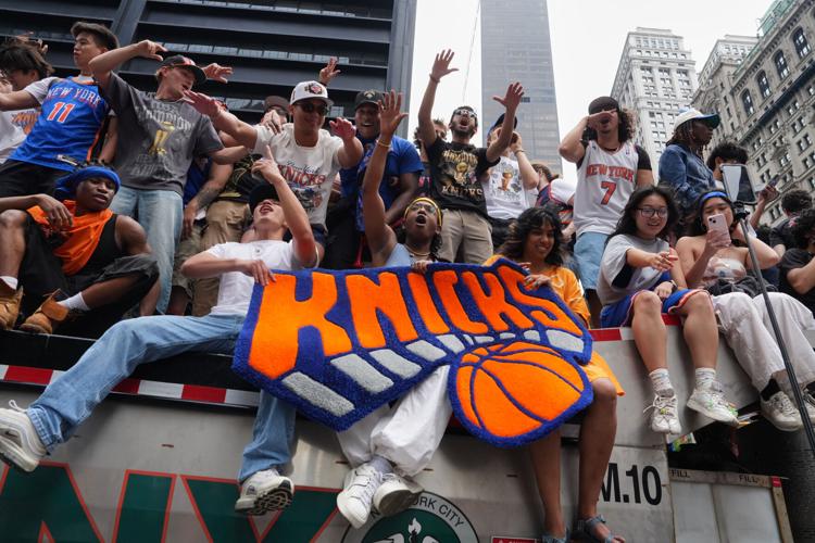 Photos of the New York Knicks parade
