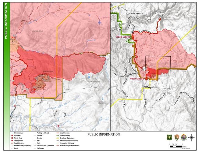 Washburn Fire map, July 18
