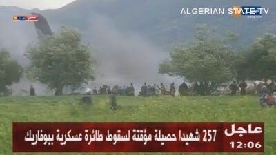 More Than 250 Killed in Military Plane Crash Near Algerian Base