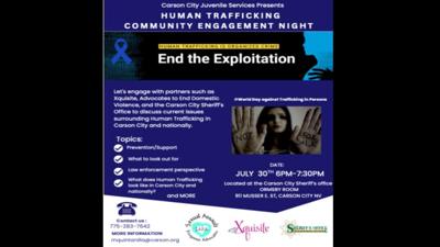 Human Trafficking Event in Carson City