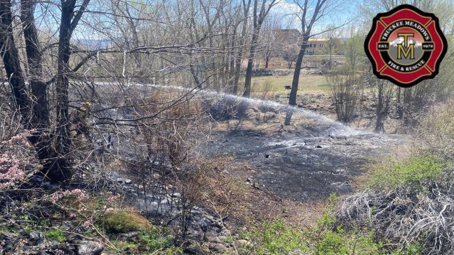 Unattended controlled burn on Holcomb Ranch Lane