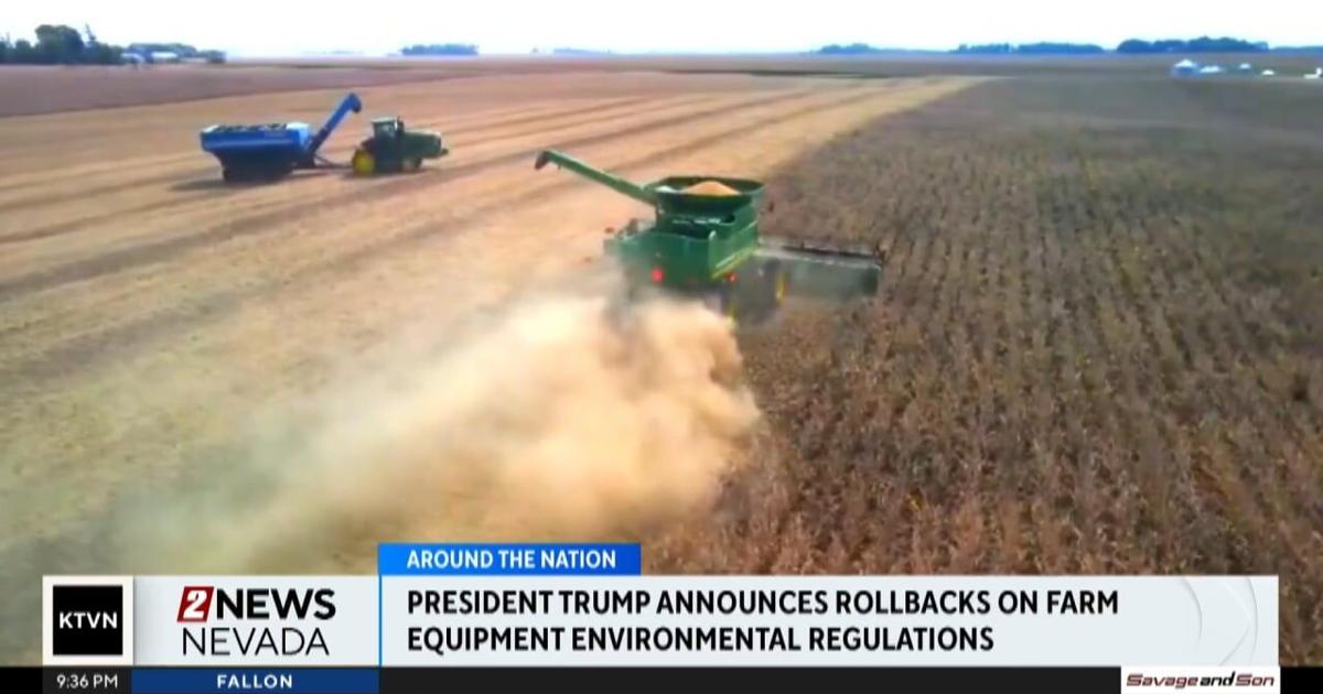 President announces rollbacks on farm equipment environmental regulations
