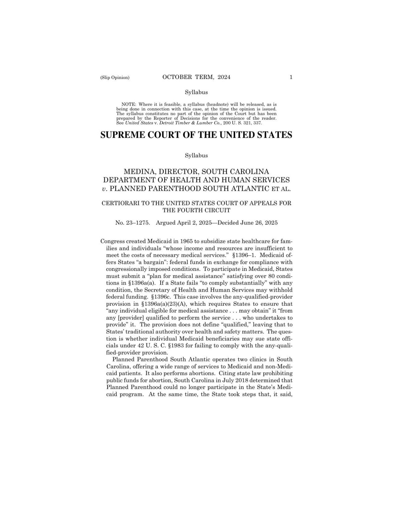 Supreme Court Planned Parenthood ruling