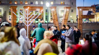 Hanukkah in Downtown Reno with the Chabad of Northern Nevada