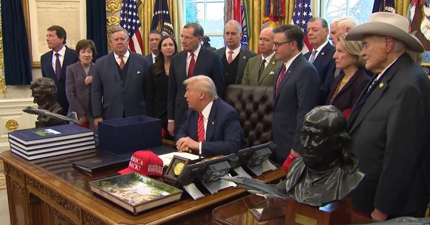President Trump signs bill to end partial government shutdown; Nevada ...