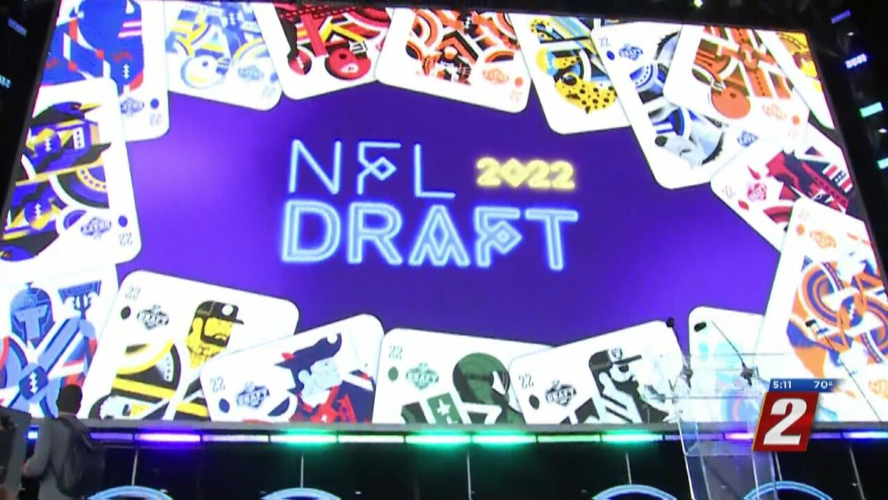 Las Vegas NFL Draft preparations underway near the Linq, NFL Draft