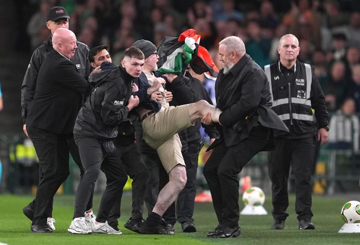 Ireland Israel Protests Soccer