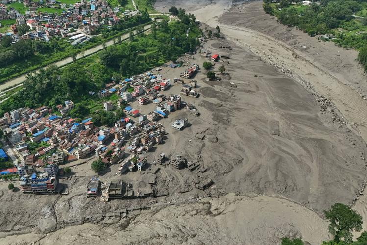 Photos show aftermath of flash floods in Nepal
