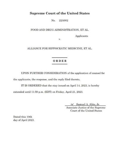 Abortion pill access order