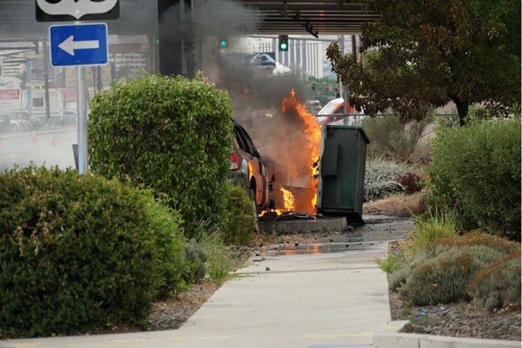 Driver Crashes Into Pole, Transformer Ignites On I-580 Near Mill Street