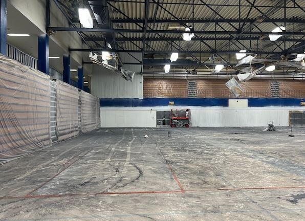 Floor of Morse Burley Gym