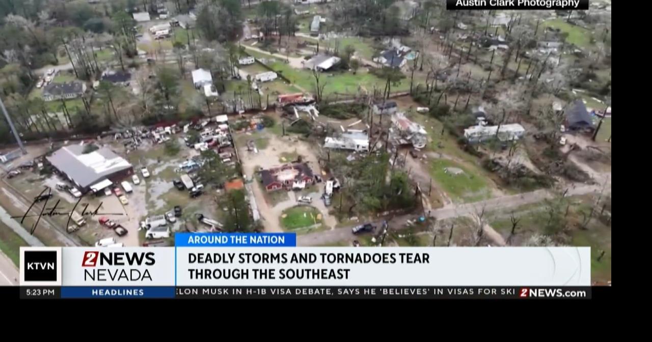 4 killed as storm system that spawned tornadoes moved across southern U ...