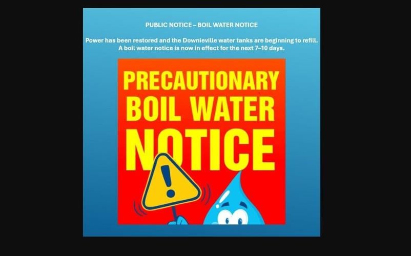 Boil water notice