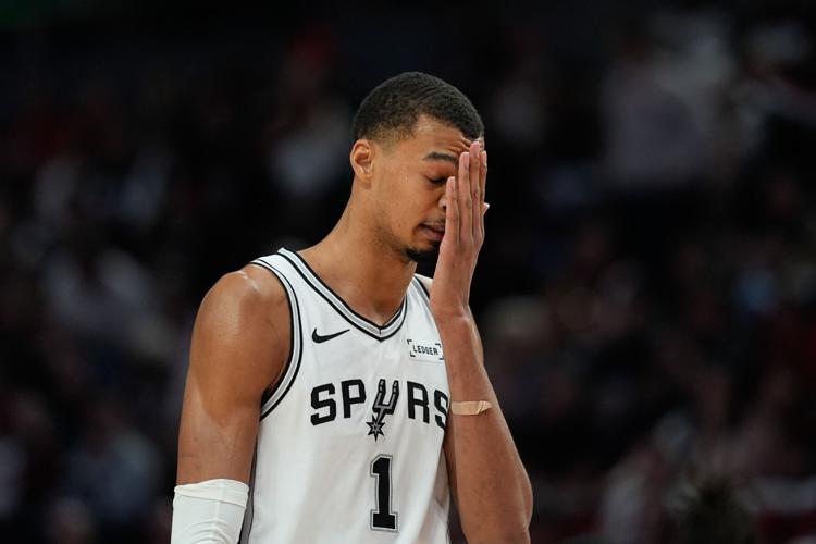 Spurs Trail Blazers Basketball