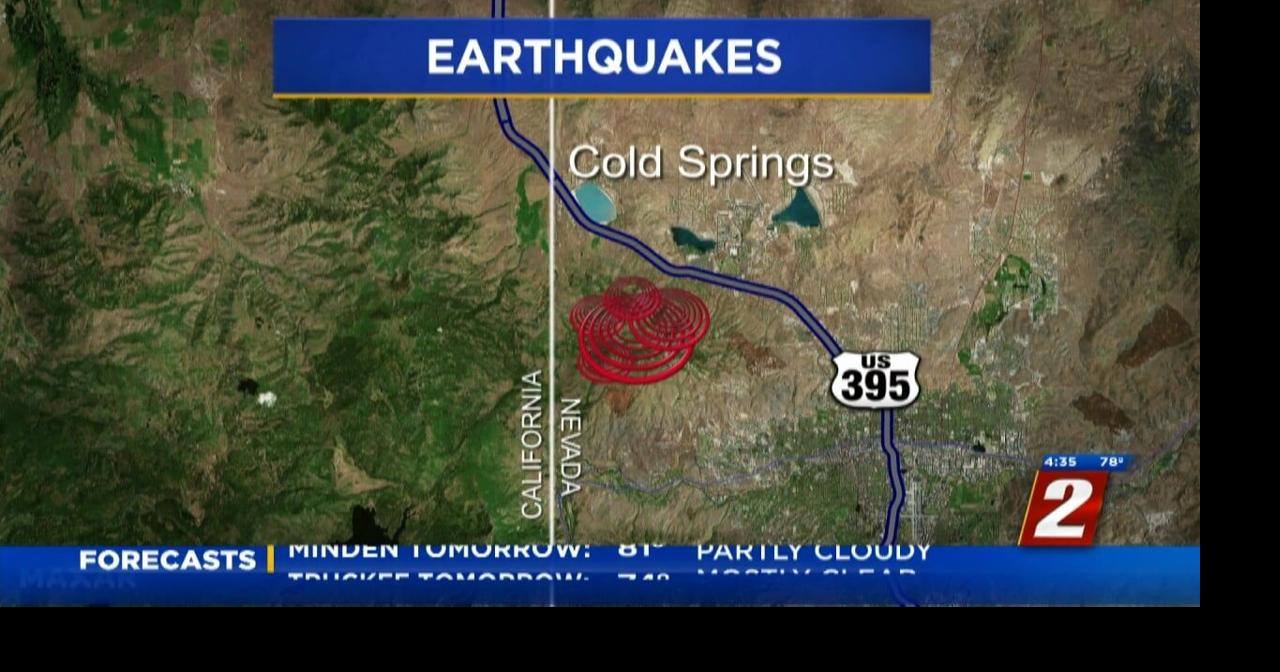 Small aftershocks reported after 3.9-magnitude earthquake near Cold Springs – KTVN