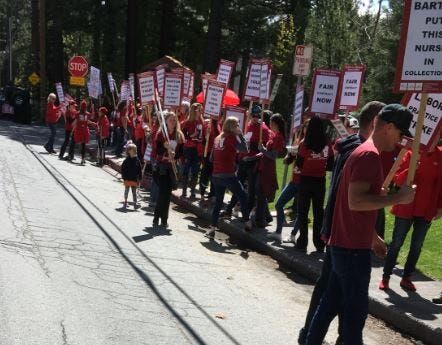 Barton Memorial Hospital Nurses Hold One-Day Strike