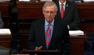 GOP Leader Mitch McConnell Cancels Senate's August Recess