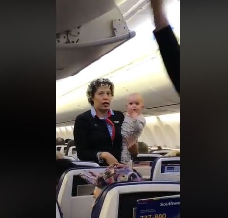 Viral Video of Flight Attendant and Baby Has Reno Connection