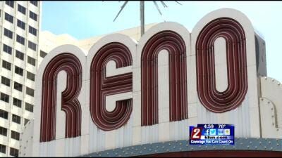 Reno Arch Goes Blue in Honor of National Law Enforcement Memorial Month