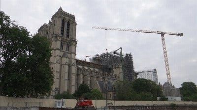 Building Works Restart in Paris' Fire-Ravaged Notre Dame Cathedral